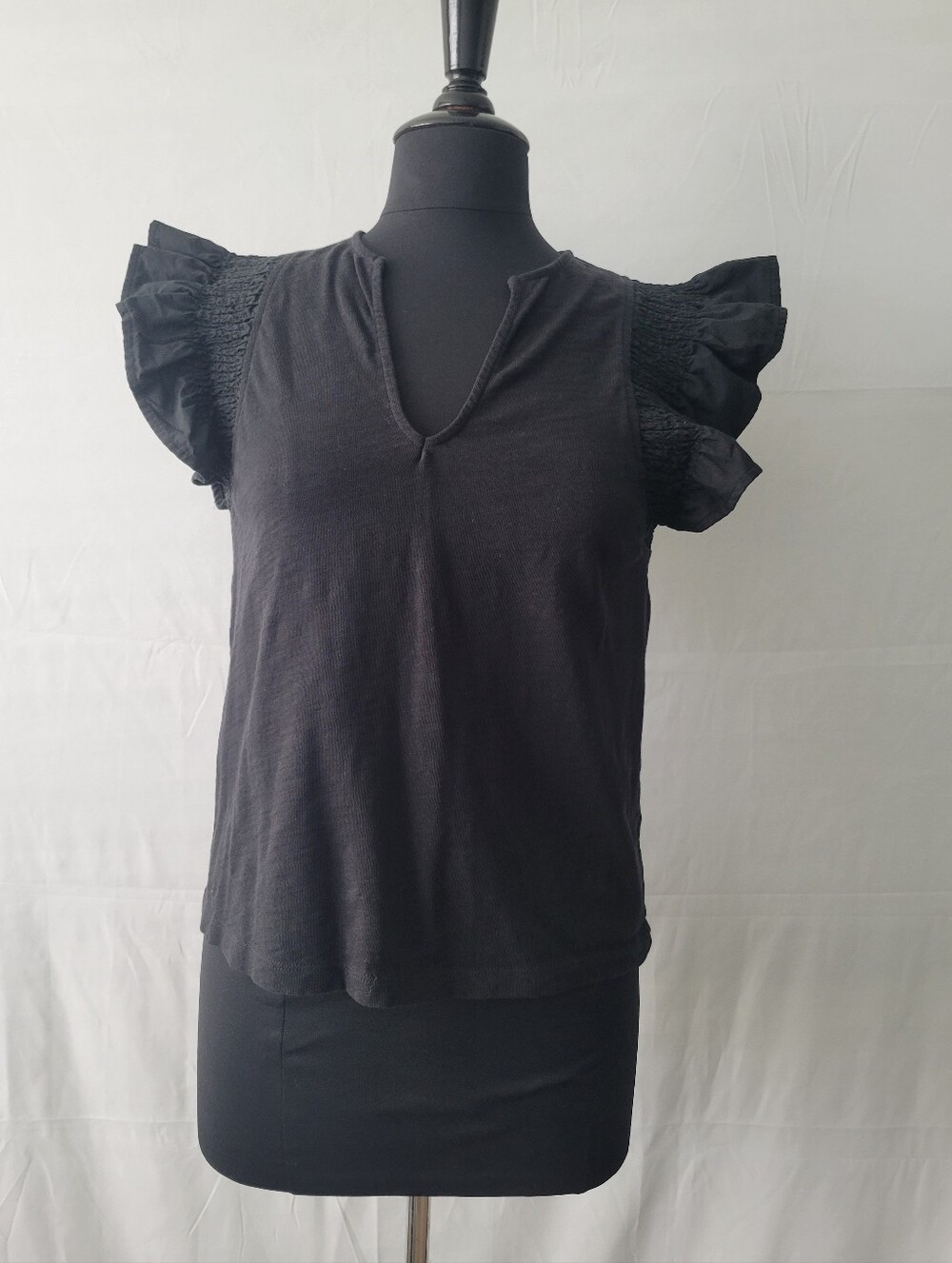 Nation LTD Flora Top In Jet Black